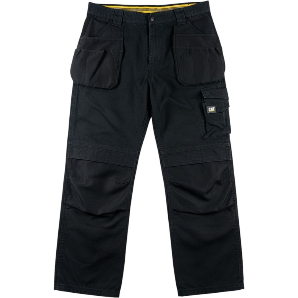 CAT Workwear Redefined Men Black Cargo Utility Pants 36x32 (31) Reinforced Knee
